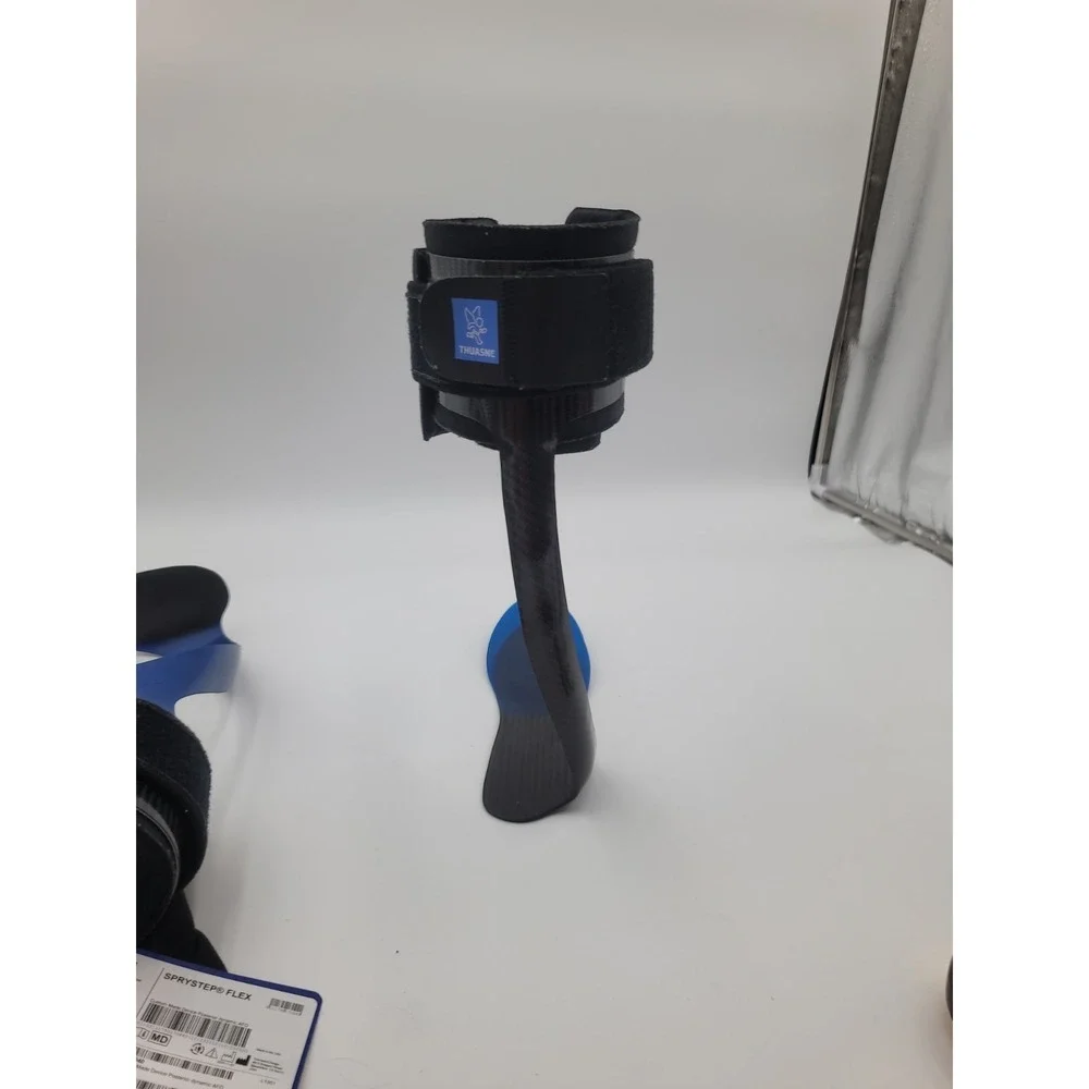 Thuasne SpryStep Flex Composite Leg & Foot Brace SM Right Blue Carbon AFO